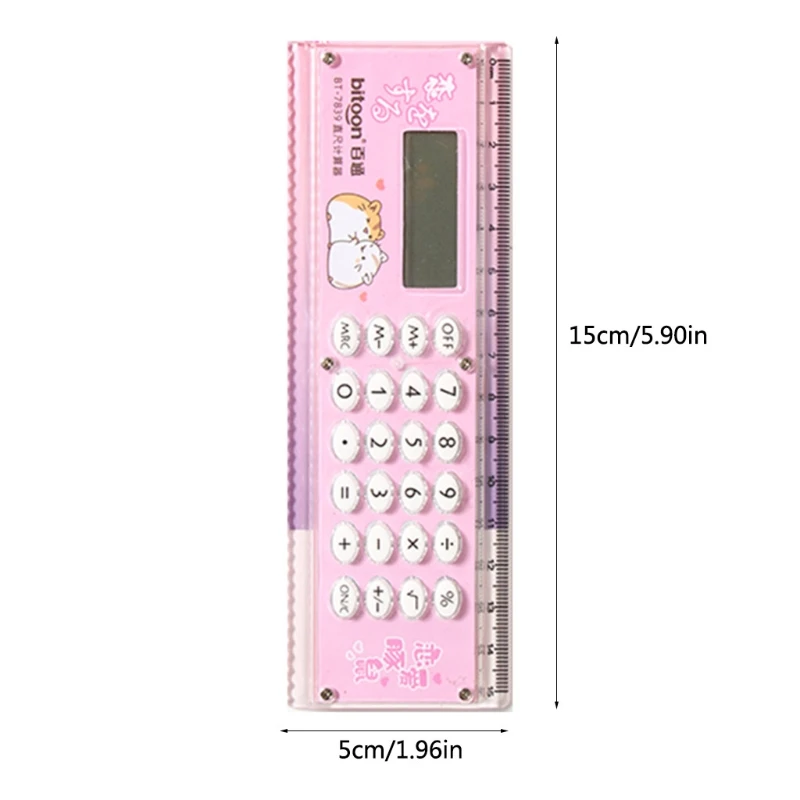 Creative Calculator Ruler 8 Digit Large LED Display Multi-purpose Ruler for Kids K5DB
Creative Calculator Ruler 8 Digit Large LED Display Multi-purpose Ruler for Kids K5DB