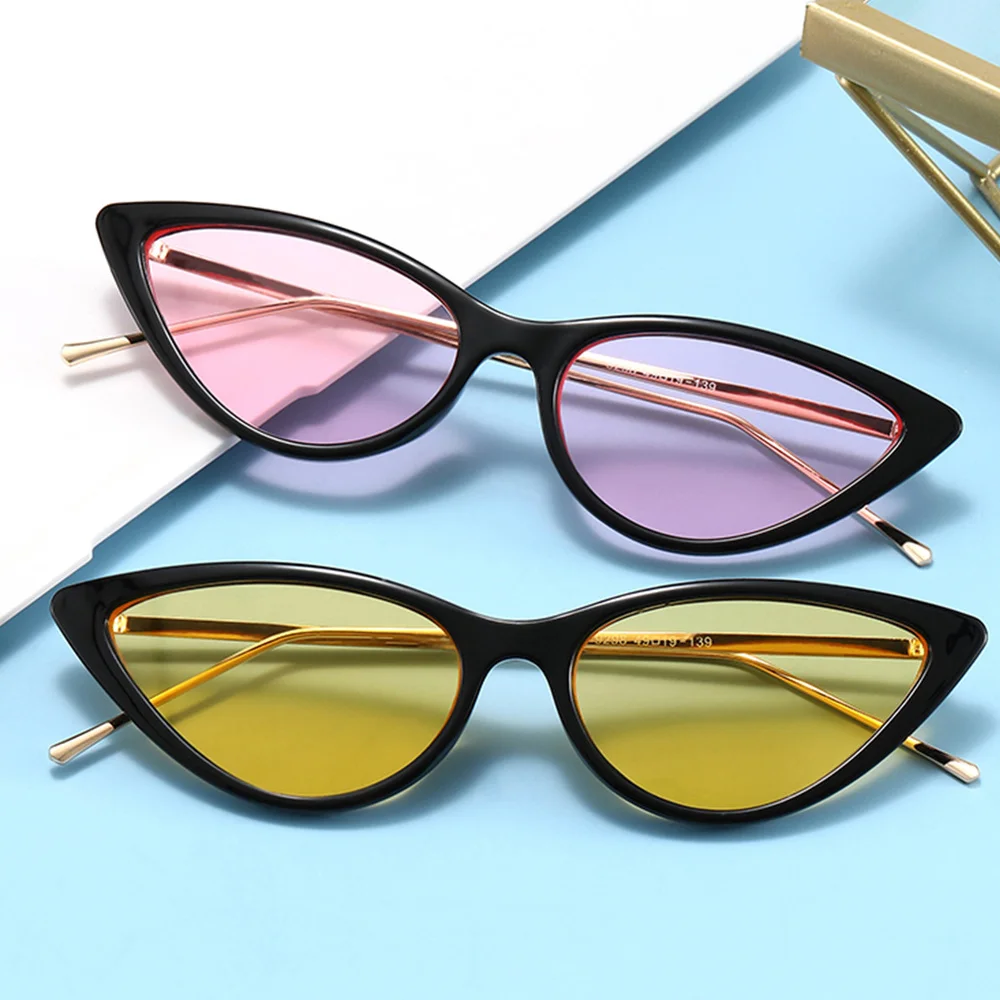 Trendy Cat Eye Small Frame Sunglasses Women Men Street Beat Metal Leg Sun Glasses Clear Lens Vintage Cateye Triangle Eyewear New
Trendy Cat Eye Small Frame Sunglasses Women Men Street Beat Metal Leg Sun Glasses Clear Lens Vintage Cateye Triangle Eyewear New