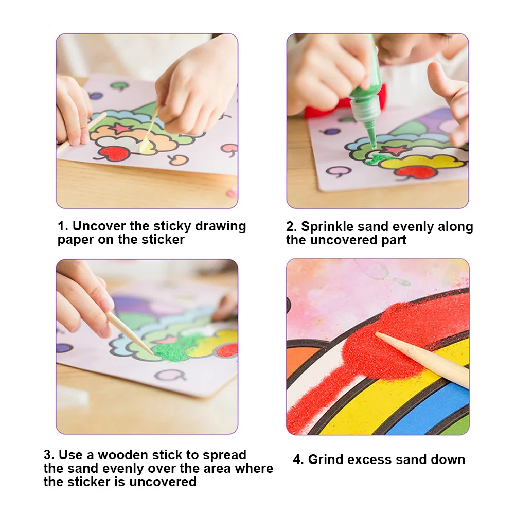 10/24/26 Sheet DIY Magic Scratch Art Doodle Pad Color Sand Painting Cards Drawing Art Craft Kid Education Toy for Children Gifts
10/24/26 Sheet DIY Magic Scratch Art Doodle Pad Color Sand Painting Cards Drawing Art Craft Kid Education Toy for Children Gifts