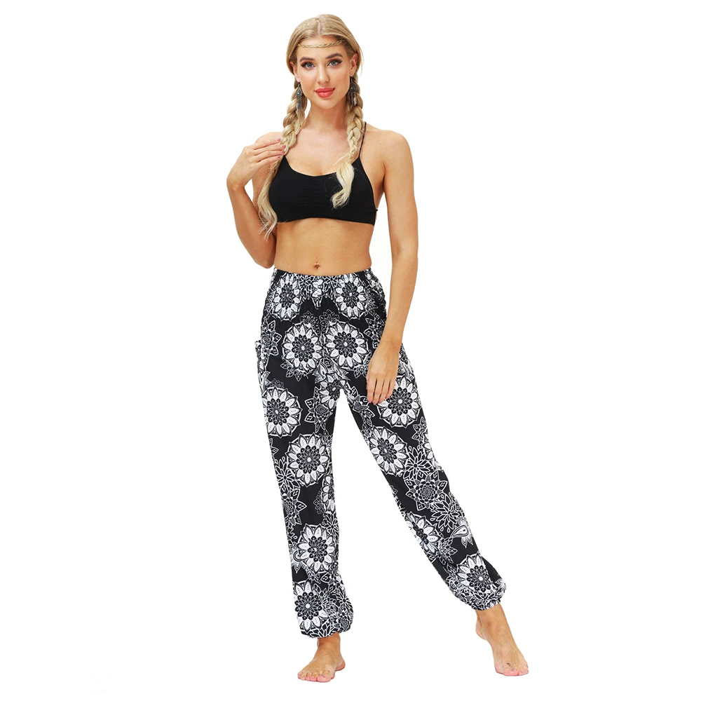 Jessingshow Women's Loose Yoga Pants Boho Print High Waist Casual Trousers Sweatpants Summer Beach Baggy Aladdin Harem Pants
Jessingshow Women's Loose Yoga Pants Boho Print High Waist Casual Trousers Sweatpants Summer Beach Baggy Aladdin Harem Pants