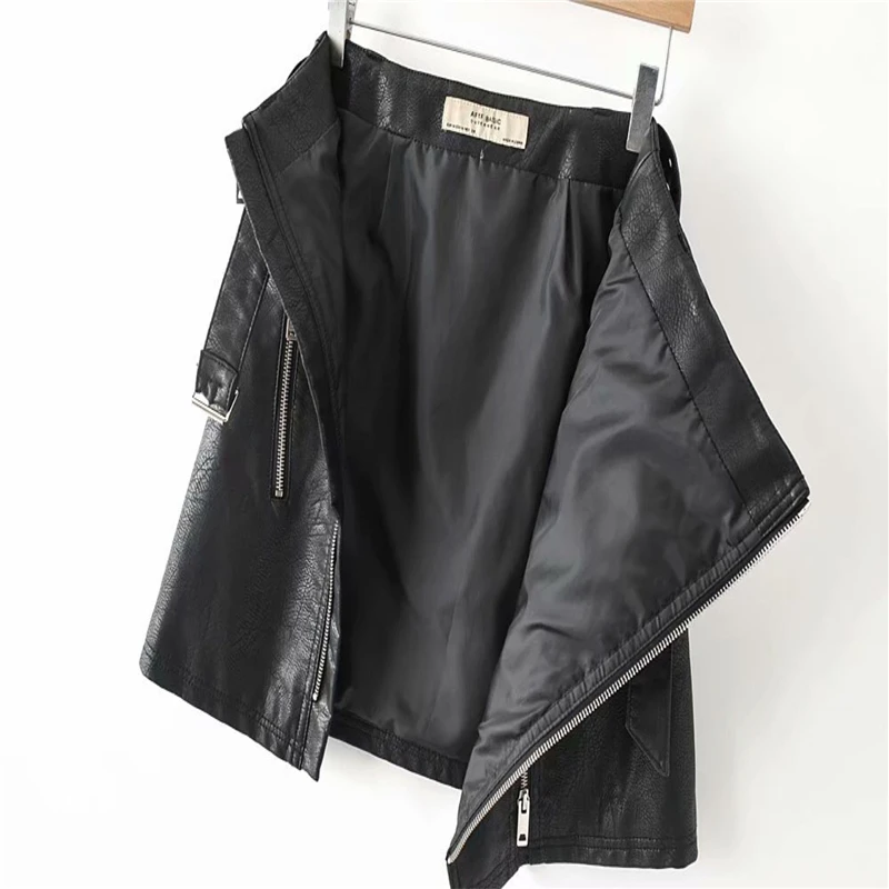 High Waist With Belt Faux Women PU Leather Solid Mini Skirts Streetwear Front Zipper Short A-Line Skirts
High Waist With Belt Faux Women PU Leather Solid Mini Skirts Streetwear Front Zipper Short A-Line Skirts