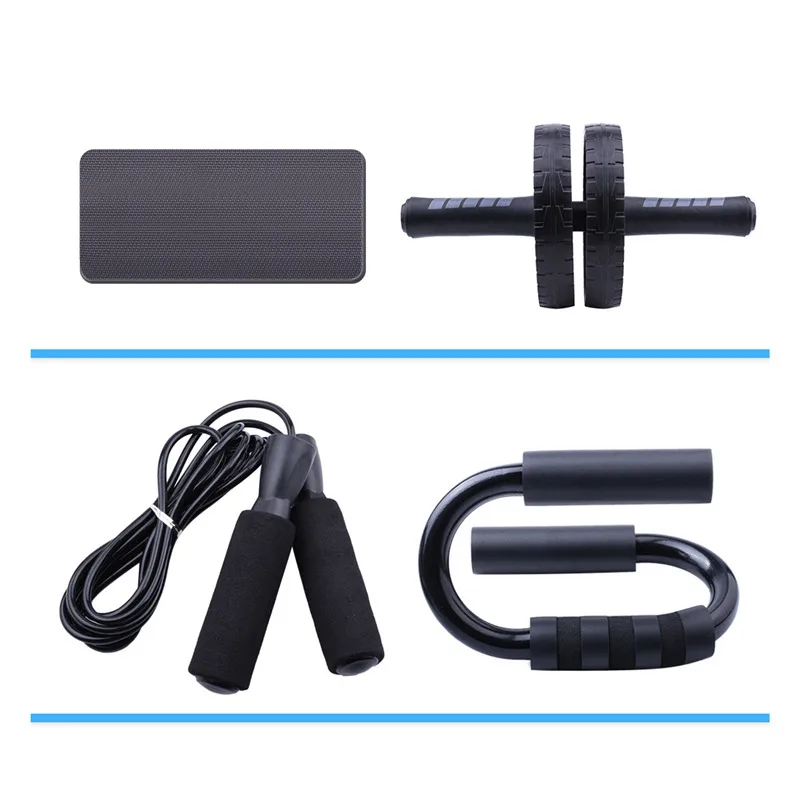 AB Wheel Roller Set With jump Rope Hand Grip Push-up Support Fitness Abdominal Muscle Wheel Fitness Workout for Home Gym
AB Wheel Roller Set With jump Rope Hand Grip Push-up Support Fitness Abdominal Muscle Wheel Fitness Workout for Home Gym