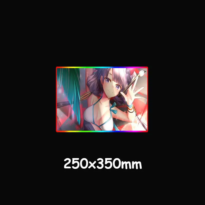 XGZ Large RGB Anime Gaming Mouse Pad Black Lock Edge Brush Pattern Custom Home Computer Desk Mat Rubber Non-slip 900x400/800x300
XGZ Large RGB Anime Gaming Mouse Pad Black Lock Edge Brush Pattern Custom Home Computer Desk Mat Rubber Non-slip 900x400/800x300
