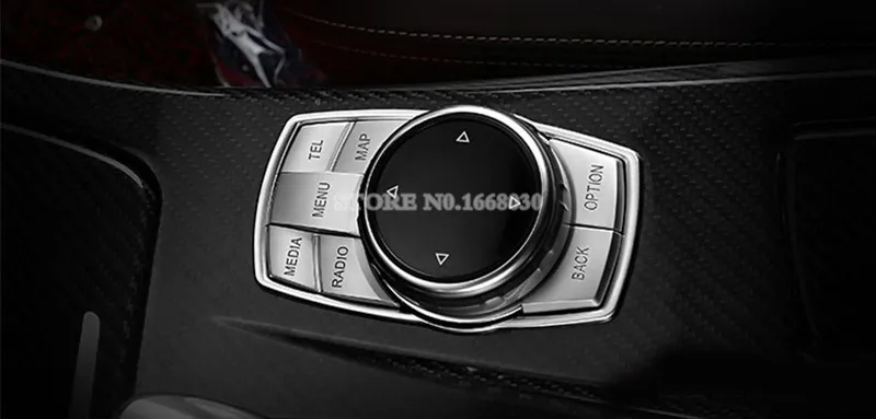 Внутренняя консоль iDrive мультимедийная кнопка отделка крышки 5 шт. для BMW серии F10