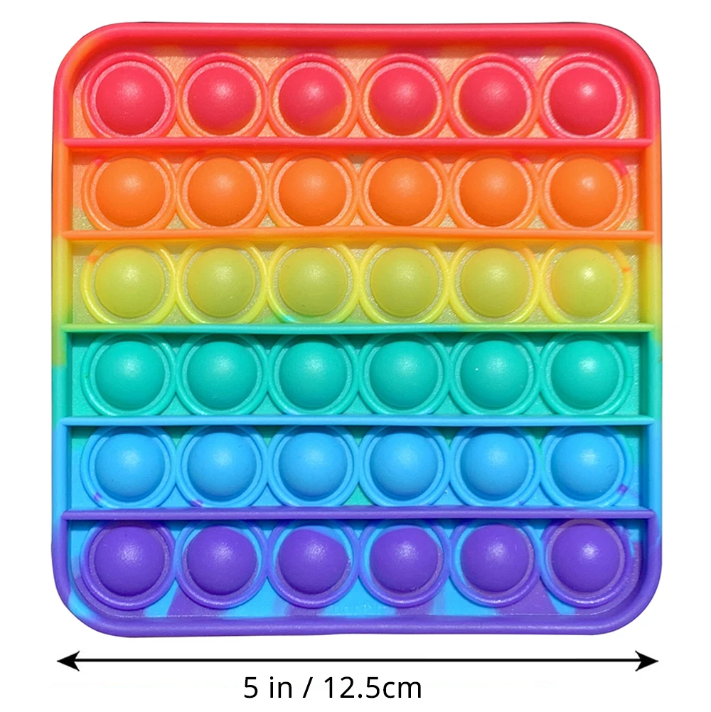 Fidget Toys Rainbow Color Push Bubble Stress Relief Toys Adult Children Sensory Toy Alleviating Special
Fidget Toys Rainbow Color Push Bubble Stress Relief Toys Adult Children Sensory Toy Alleviating Special