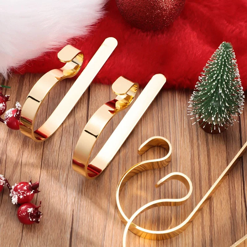 Promotion! Christmas Stocking Holders Hooks Fireplace Mantel Hangers Metal Hanging Hanger Clips for Christmas Party Decoration
Promotion! Christmas Stocking Holders Hooks Fireplace Mantel Hangers Metal Hanging Hanger Clips for Christmas Party Decoration