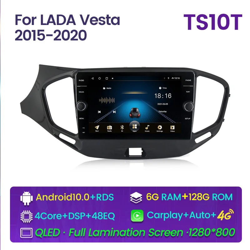 Автомагнитола Carplay для LADA Vesta Cross Sport 2015-2020, мультимедийный видеоплеер с GPS-навигацией, 2din, Android, 4G, LTE, Wi-Fi, SWC 
Автомагнитола Carplay для LADA Vesta Cross Sport 2015-2020, мультимедийный видеоплеер с GPS-навигацией, 2din, Android, 4G, LTE, Wi-Fi, SWC