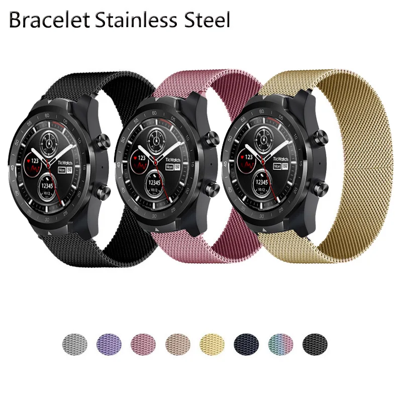 20mm 22mm Milanese Loop Magnetic Wrist Strap Band for Ticwatch Pro 3 E2 S2 GTX Stainless Steel Bracelet
20mm 22mm Milanese Loop Magnetic Wrist Strap Band for Ticwatch Pro 3 E2 S2 GTX Stainless Steel Bracelet