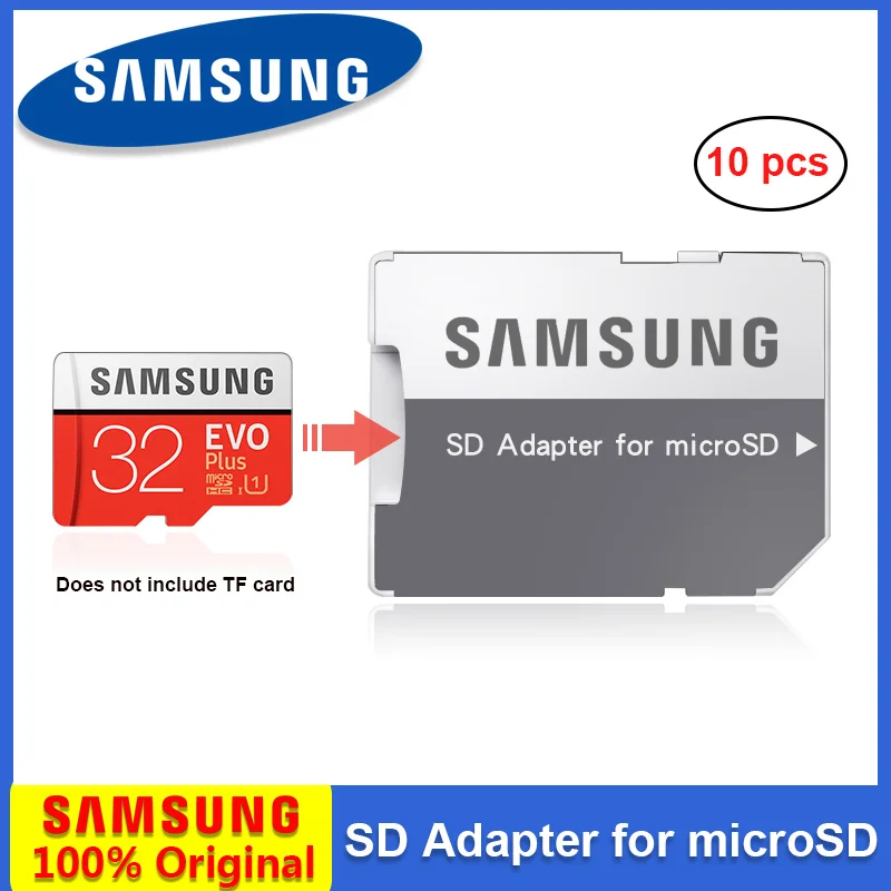 10pcs/Lot Original Samsung Memory Card Adapter microSD/SDHC/SDXC Card Reader SD Adapter with Case for free gift for laptop
10pcs/Lot Original Samsung Memory Card Adapter microSD/SDHC/SDXC Card Reader SD Adapter with Case for free gift for laptop