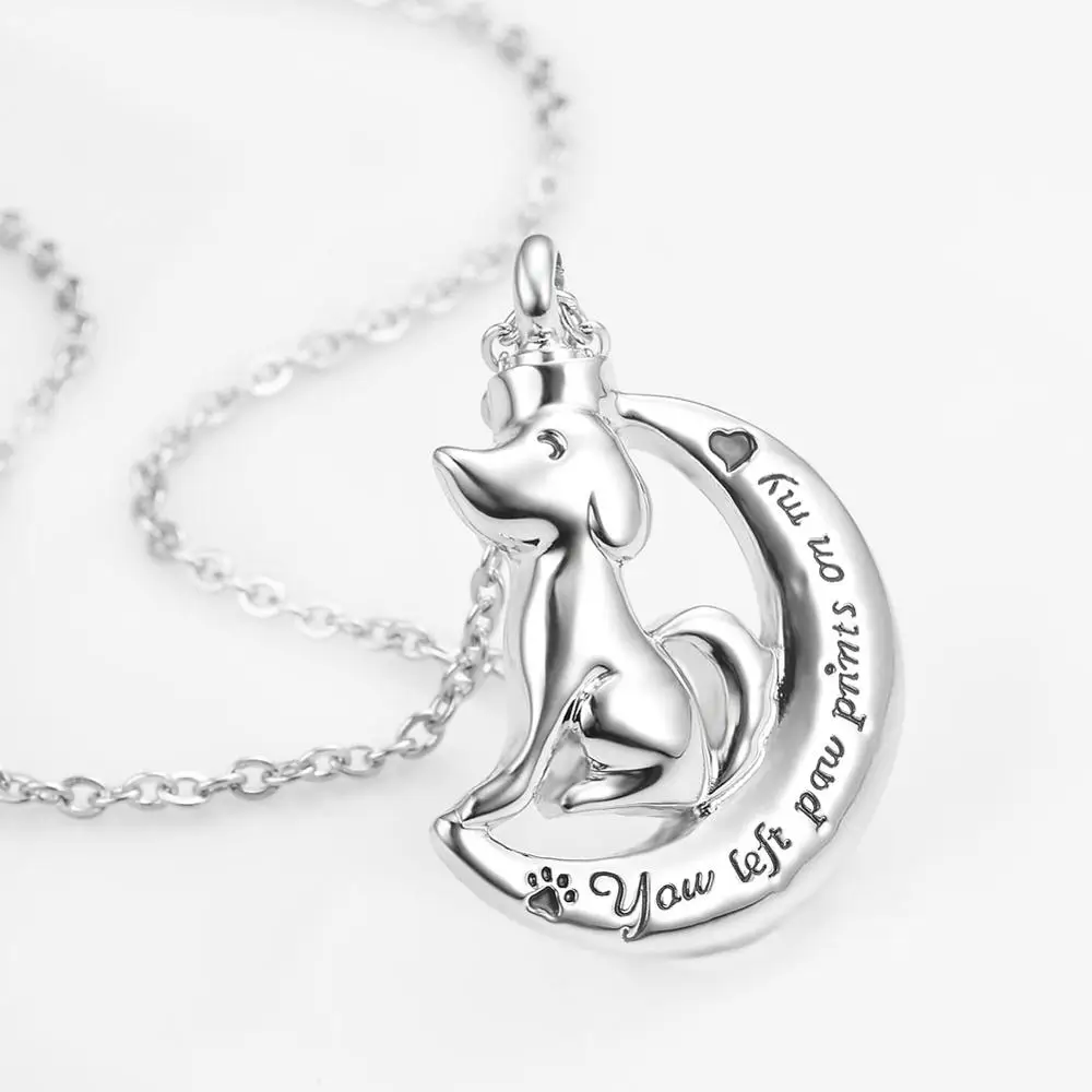 Memory Cremation Dog Pendant,You Left paw Prints on My Heart,Urn Necklace Memorial Keepsake Jewelry for Pet/Dog's/Cat's Ashes
Memory Cremation Dog Pendant,You Left paw Prints on My Heart,Urn Necklace Memorial Keepsake Jewelry for Pet/Dog's/Cat's Ashes