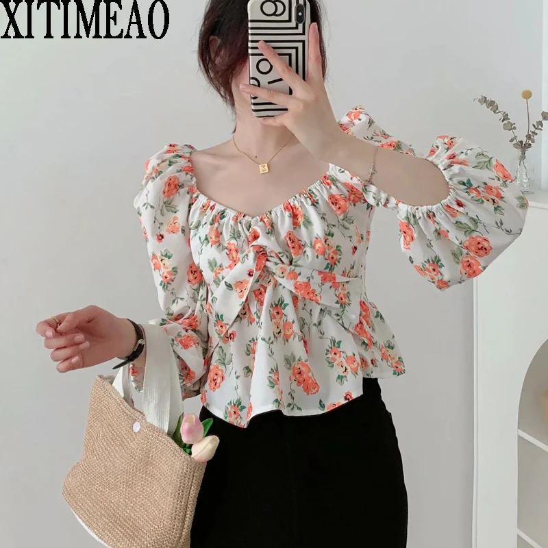 New Spring Summer Women Retro Sweet Printing Simple Style Long Sleeve Pullover Shirt Casual Chic Tops
New Spring Summer Women Retro Sweet Printing Simple Style Long Sleeve Pullover Shirt Casual Chic Tops