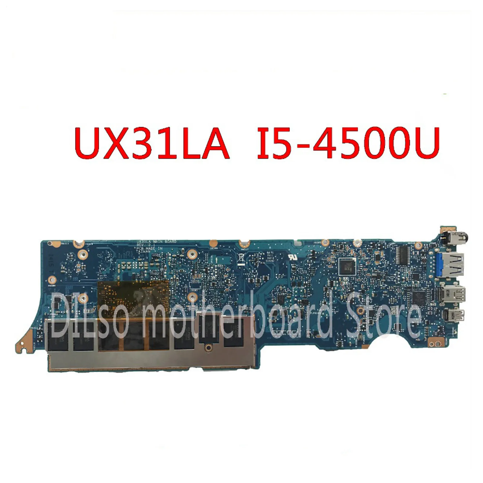 KEFU UX31LA For ASUS UX31LA Laptop Motherboard UX31LA I5-4200U CPU rev2.1 UX31LA Mainboard Test Work 100%
KEFU UX31LA For ASUS UX31LA Laptop Motherboard UX31LA I5-4200U CPU rev2.1 UX31LA Mainboard Test Work 100%