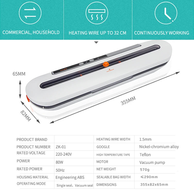 Best Electric Vacuum Sealer Machine Automatic Food Vacuum With 10pcs Food Saver Bags Household Packaging Machine
Best Electric Vacuum Sealer Machine Automatic Food Vacuum With 10pcs Food Saver Bags Household Packaging Machine