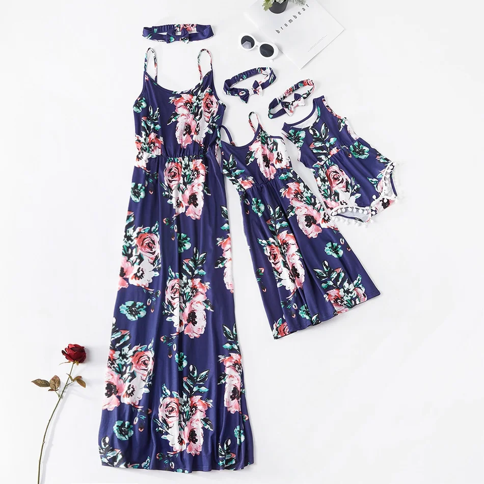 Mother's Day Gift Family Dress Mother Daughter Floral Printed Dress Baby Rompers With Tassels Mommy And Me Clothes Family Look
Mother's Day Gift Family Dress Mother Daughter Floral Printed Dress Baby Rompers With Tassels Mommy And Me Clothes Family Look