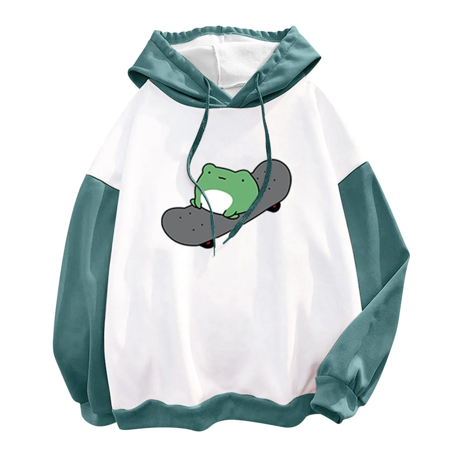 Women's Fashion New Stitching Cute Plus Velvet Long-sleeve Hooded Sweatshirt Top Sweatshirt Moletom Feminino
Women's Fashion New Stitching Cute Plus Velvet Long-sleeve Hooded Sweatshirt Top Sweatshirt Moletom Feminino