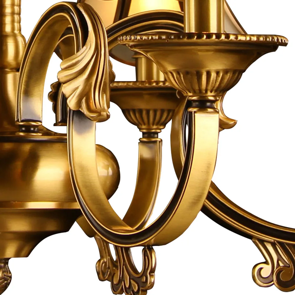 New HGhomeart Chandelier European-style copper chandelier living room chandelier lighting bedroom restaurant retro chandelier
New HGhomeart Chandelier European-style copper chandelier living room chandelier lighting bedroom restaurant retro chandelier