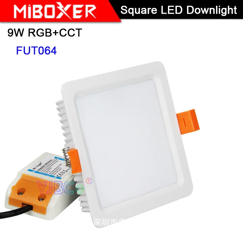 Miboxer 9W RGB + CCT светодиодный светильник FUT064 AC 100V 240V квадратный прожектор с