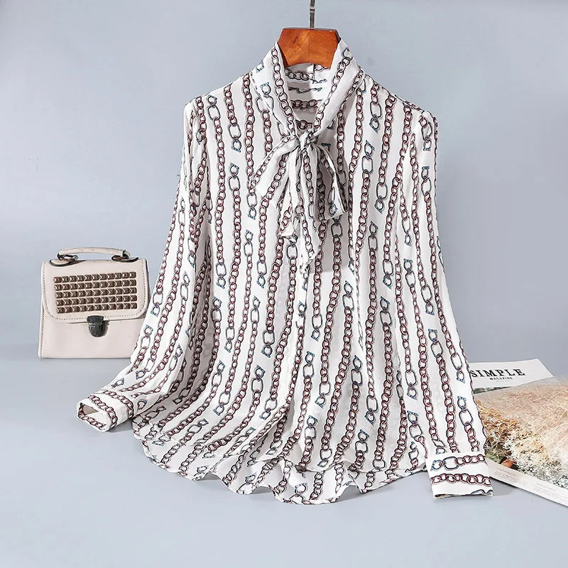 New silk shirt female long sleeved double breasted cardigan coat female temperament
New silk shirt female long sleeved double breasted cardigan coat female temperament