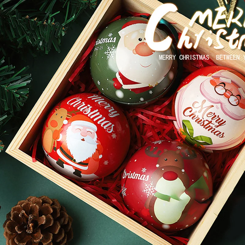 Decorate 1pcs Creative Candy Box Tinplate Ball Christmas Tree Hanging Balls Ornament Xmas Tree Decor Ball Candy Jar Storage
Decorate 1pcs Creative Candy Box Tinplate Ball Christmas Tree Hanging Balls Ornament Xmas Tree Decor Ball Candy Jar Storage
