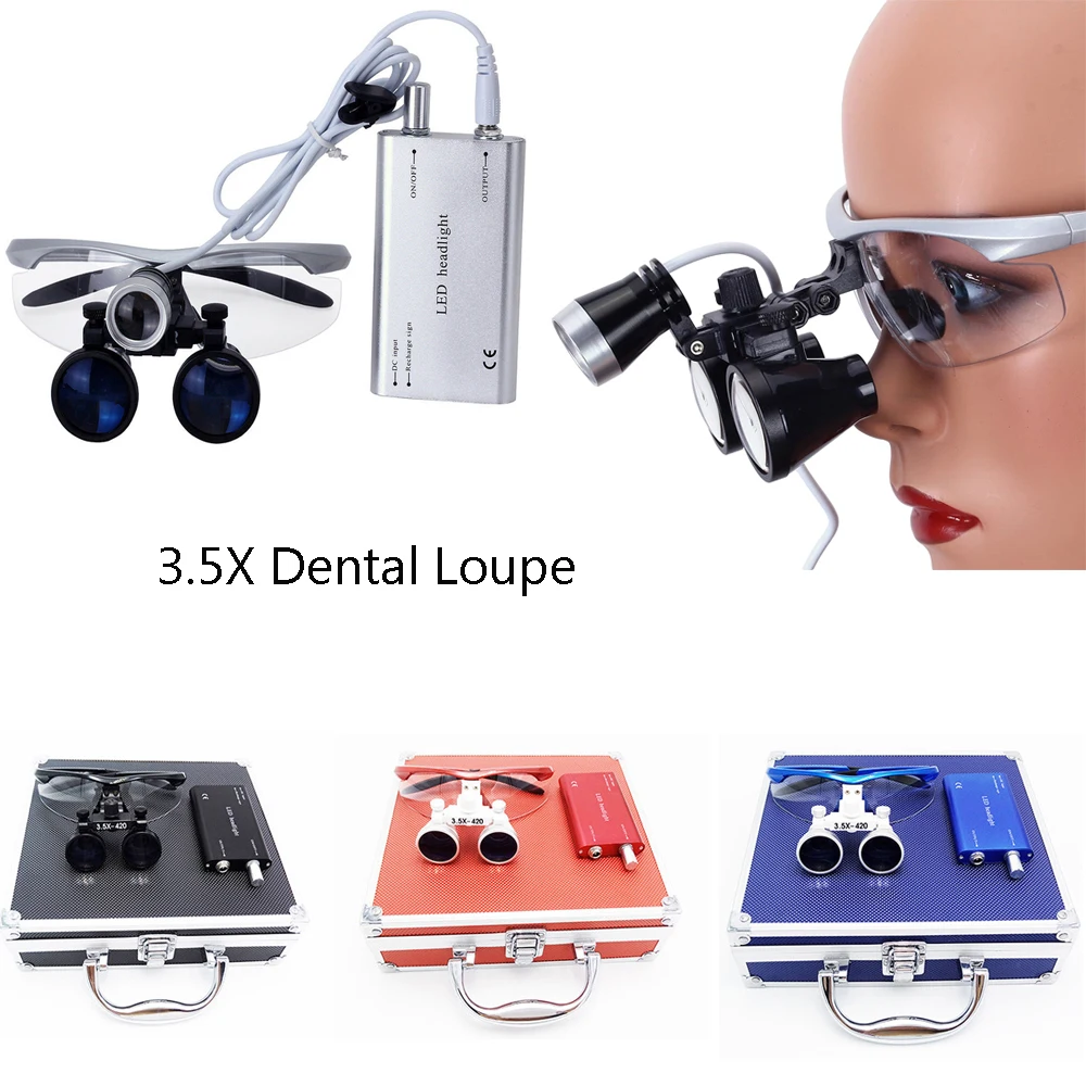 

Стоматологические лупы, стоматологические бинокли, лупа 3,5x420, линзы, очки, хирургическая головная лампа, налобный фонарь, светодиодный ное о...