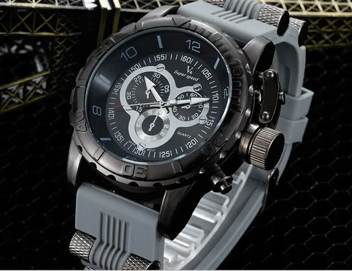 V6 Quartz Men's Table Fashion Silicone Watch Sports Large Dial Watch Outdoor Military Men's Watch mens fashion watches
V6 Quartz Men's Table Fashion Silicone Watch Sports Large Dial Watch Outdoor Military Men's Watch mens fashion watches