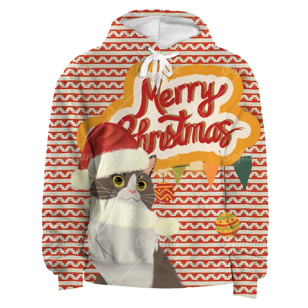 Fashion Christmas Women's Sweatshirt Hooded Sweatshirts 3D Printing Pullover Spring And Fall Casual Cartoons Oversized Hoodie
Fashion Christmas Women's Sweatshirt Hooded Sweatshirts 3D Printing Pullover Spring And Fall Casual Cartoons Oversized Hoodie