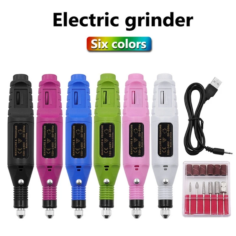 NEW2022 Electric Nail Drill USB Manicure Pen Sander Polisher with 6pcs Drills Sand Bands for Exfoliating Grinding Polishing
NEW2022 Electric Nail Drill USB Manicure Pen Sander Polisher with 6pcs Drills Sand Bands for Exfoliating Grinding Polishing