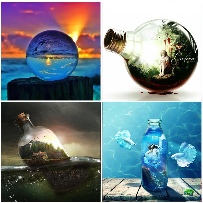5D DIY Diamond Painting Glass Bottle Crystal Landscape Embroidery Resin Mosaic Full Square Drill Home Full Round Cross Stitch
5D DIY Diamond Painting Glass Bottle Crystal Landscape Embroidery Resin Mosaic Full Square Drill Home Full Round Cross Stitch