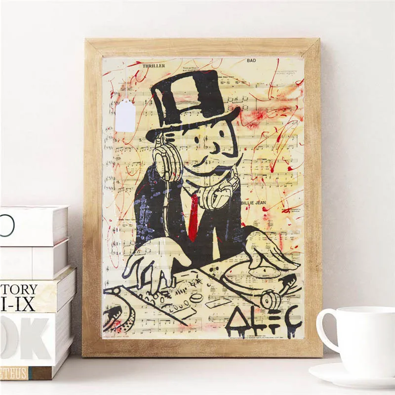 DJ Monopolinges Street Graffiti Wall Art Canvas Posters Prints Painting Wall Pictures For Living Room Kids Room Home Decoration
DJ Monopolinges Street Graffiti Wall Art Canvas Posters Prints Painting Wall Pictures For Living Room Kids Room Home Decoration
