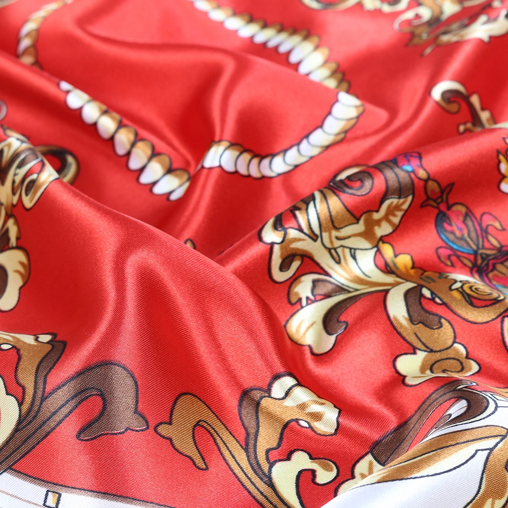 Scarf Women Fashion Kerchief Silk Satin Neck Print Hijab Scarfs Female 90*90cm Square Shawls and Wraps Scarves For Lady
Scarf Women Fashion Kerchief Silk Satin Neck Print Hijab Scarfs Female 90*90cm Square Shawls and Wraps Scarves For Lady