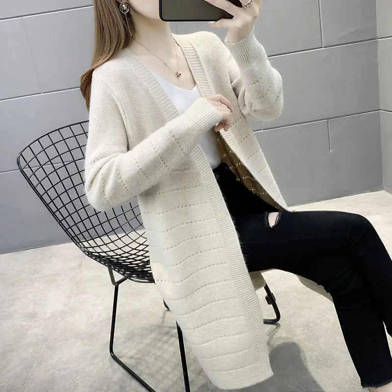 Autumn Outfit Women's Cardigan 2020 New Loose Long Sleeve Mid-Length Knitted Sweater Jacket Spring No Buckle Coat Outerwear y563
Autumn Outfit Women's Cardigan 2020 New Loose Long Sleeve Mid-Length Knitted Sweater Jacket Spring No Buckle Coat Outerwear y563