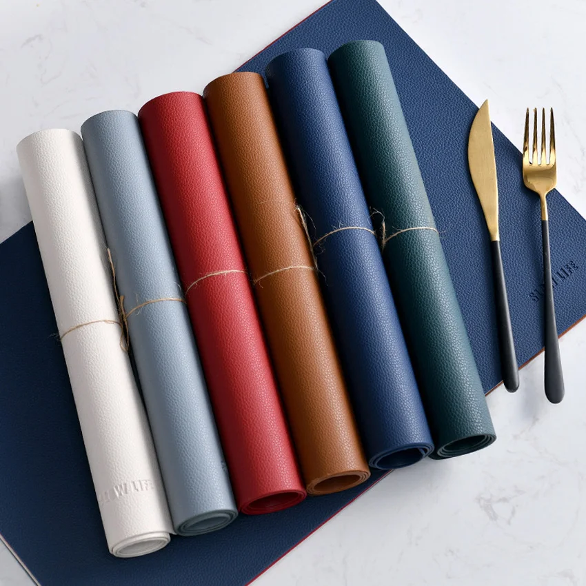 1/2/4pcs Leather Waterproof Placemat Anti-oil Dining Table Mat Home Kitchen Bowl Pads Coasters Office Table Heat-resistant Pad
1/2/4pcs Leather Waterproof Placemat Anti-oil Dining Table Mat Home Kitchen Bowl Pads Coasters Office Table Heat-resistant Pad
