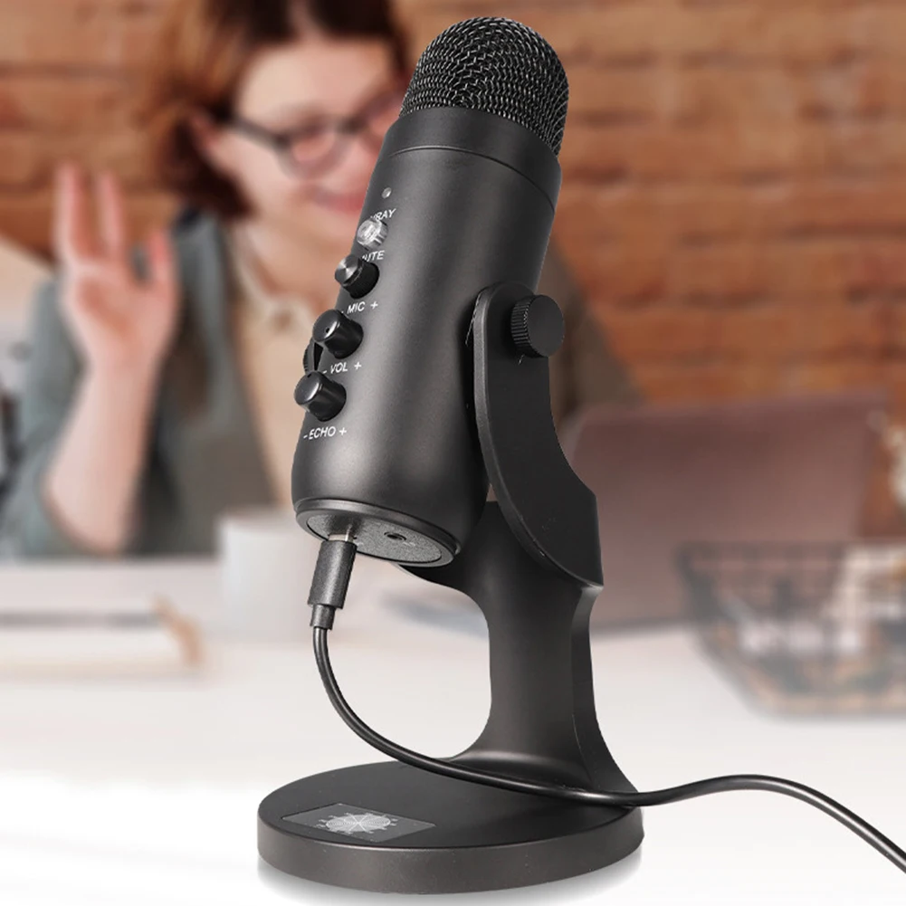 USB Condenser Microphone PC Laptop Singing Gaming Recording Mic Computer Streaming Recording Studio with Monitor
USB Condenser Microphone PC Laptop Singing Gaming Recording Mic Computer Streaming Recording Studio with Monitor