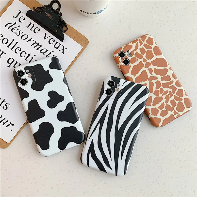 Leopard Print Pattern Cow Phone Case For iPhone 11 12Pro X XR XS Max 8 7 Plus SE 2020 Lens Camera Protection Soft IMD Back Cover
Leopard Print Pattern Cow Phone Case For iPhone 11 12Pro X XR XS Max 8 7 Plus SE 2020 Lens Camera Protection Soft IMD Back Cover