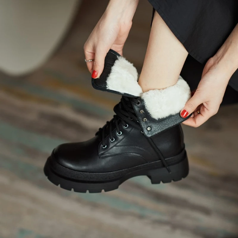 2021 Winter Women Shoes Split Leather Round Toe Chunky Heel Women Boots Wool Blend Snow Boots Platform Boots Motorcycle Boots
2021 Winter Women Shoes Split Leather Round Toe Chunky Heel Women Boots Wool Blend Snow Boots Platform Boots Motorcycle Boots
