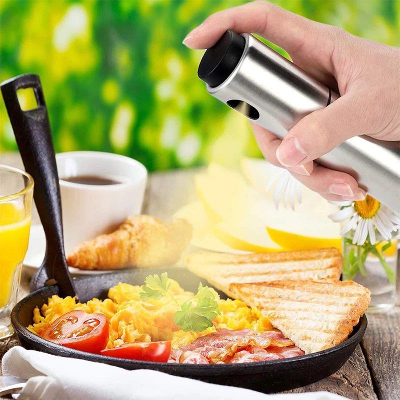 Stainless Steel Portable Olive Oil Spray Bottle Barbecue Spray Bottle Cooking Bottle Sprayer Seasoning Baking BBQ Kitchen Tool
Stainless Steel Portable Olive Oil Spray Bottle Barbecue Spray Bottle Cooking Bottle Sprayer Seasoning Baking BBQ Kitchen Tool