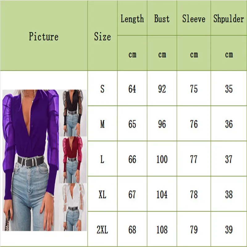 2021 New Fashion Women V-Neck Blusas Tulle Ruffle Long Puff Sleeve Shirt Solid Lady Shirts All-Matching Autumn Women Tops
2021 New Fashion Women V-Neck Blusas Tulle Ruffle Long Puff Sleeve Shirt Solid Lady Shirts All-Matching Autumn Women Tops