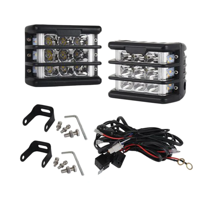 Для Jeep Truck Atv Suv 4 дюймовый Led Pod светильник s Cube рабочий с янтарным поворотом боковой