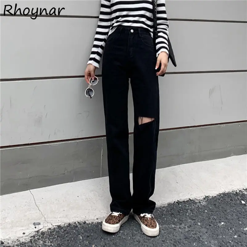 Jeans Women Denim High Waist Cool Street Retro Leisure Holes Pockets Fashion Girls College Chic Straight Korean Female Boyfriend
Jeans Women Denim High Waist Cool Street Retro Leisure Holes Pockets Fashion Girls College Chic Straight Korean Female Boyfriend