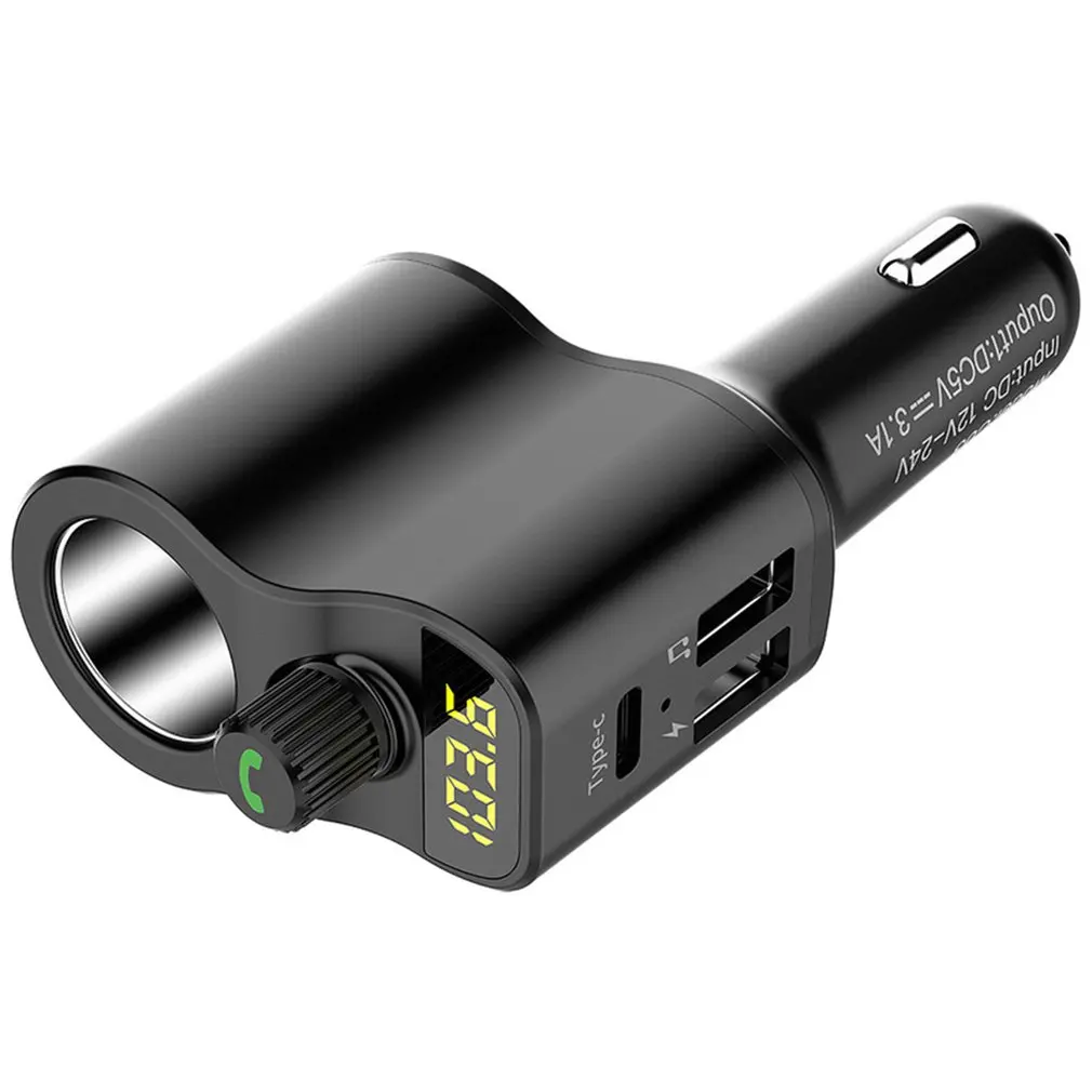 Wireless 5.0 Quick Car Charging Adapter FM Transmitter Multiport Fast Car Charger For Smart Phone Car Mp3 Player 
Wireless 5.0 Quick Car Charging Adapter FM Transmitter Multiport Fast Car Charger For Smart Phone Car Mp3 Player