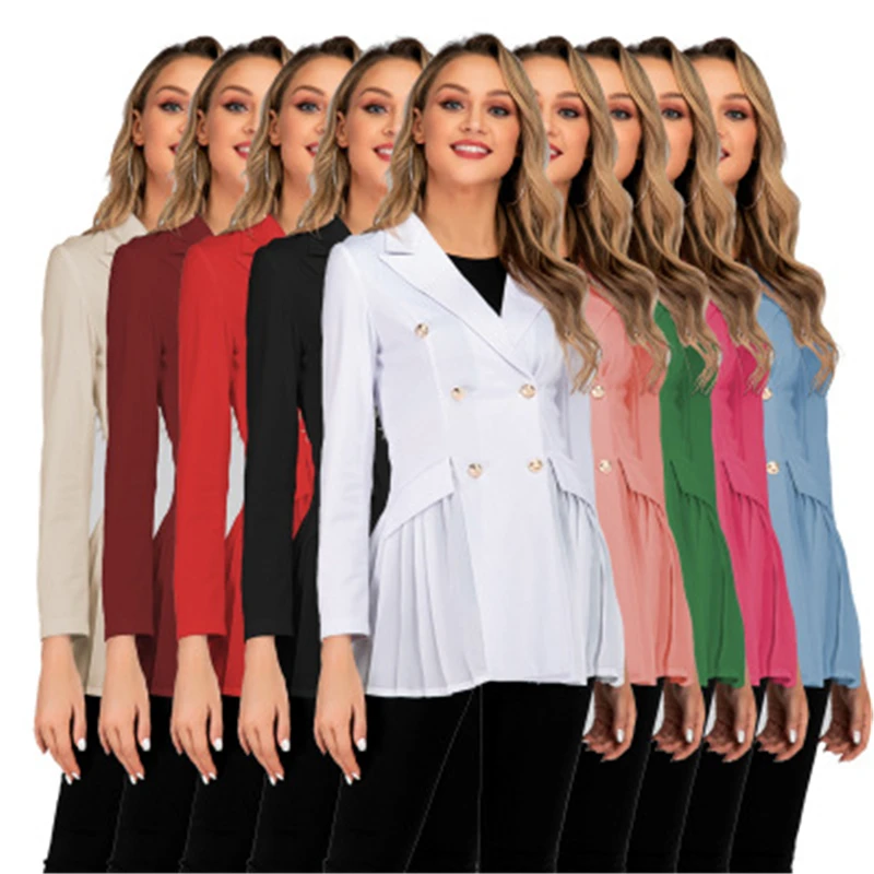 Fashion Blazer Feminino Women Coat Chaqueta Mujer Double Breasted Jaqueta Feminina Casual Women Blazers and Jackets Full Elegant
Fashion Blazer Feminino Women Coat Chaqueta Mujer Double Breasted Jaqueta Feminina Casual Women Blazers and Jackets Full Elegant