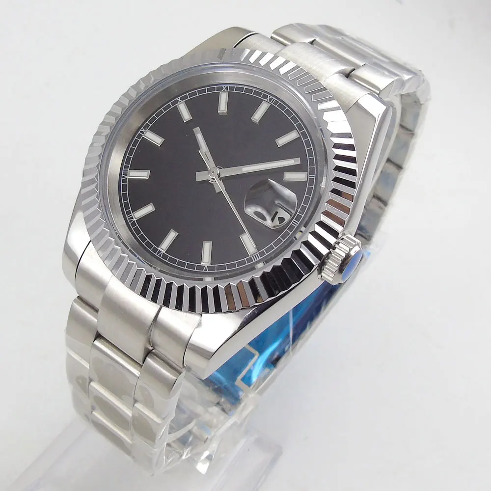 36mm Sterile Black Dial Sapphire Glass Deployment MIYOTA 8215 Luminous Automatic Movement Men's Watch
36mm Sterile Black Dial Sapphire Glass Deployment MIYOTA 8215 Luminous Automatic Movement Men's Watch