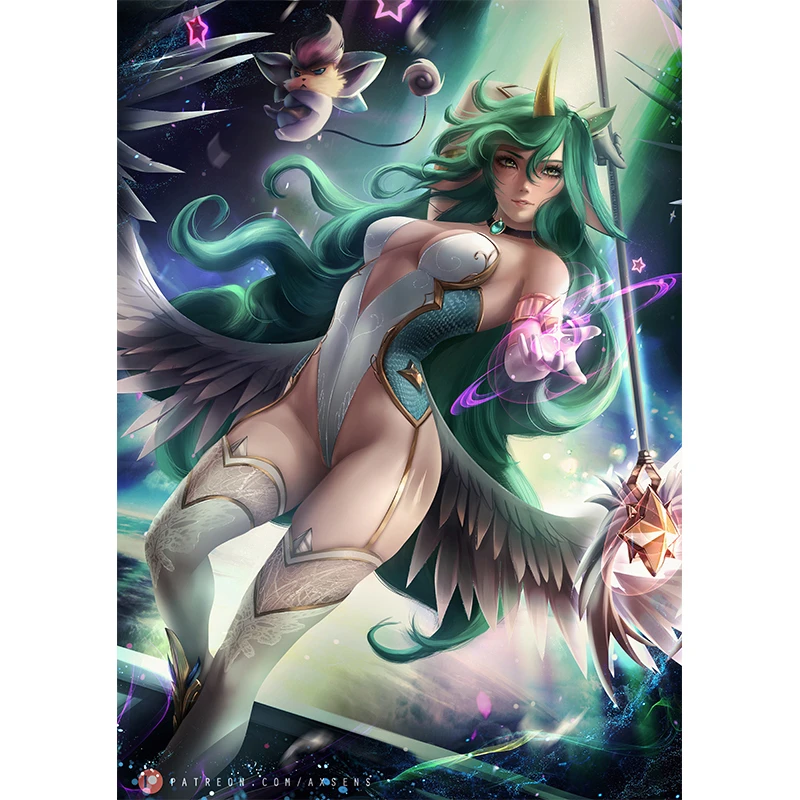 Green Unicorn Girl Magic Warrior Canvas Painting Custom Print Video Game Anime Comics Art Poster Wall Decor Picture for Room
Green Unicorn Girl Magic Warrior Canvas Painting Custom Print Video Game Anime Comics Art Poster Wall Decor Picture for Room