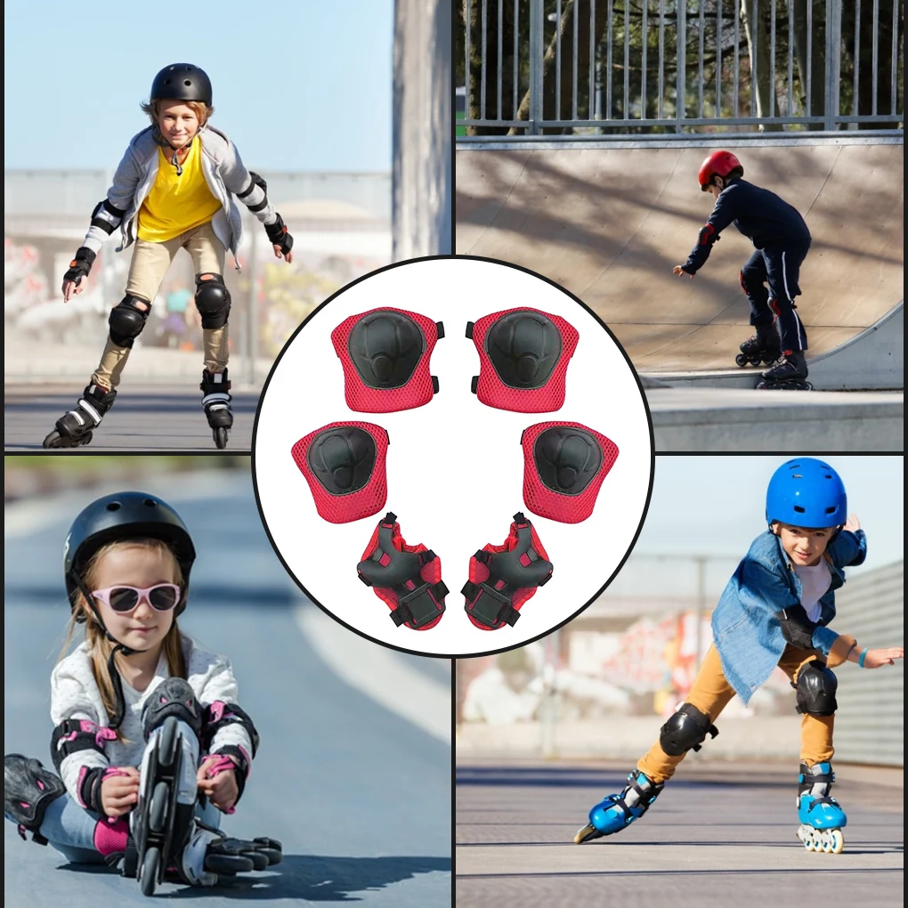 6pcs/Set Skating Protective Gear Set Bicycle Skateboard Ice Skate Roller Bike Knee Protector Adult Kids Universal Elbow Pads
6pcs/Set Skating Protective Gear Set Bicycle Skateboard Ice Skate Roller Bike Knee Protector Adult Kids Universal Elbow Pads