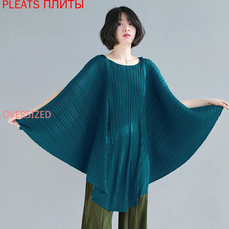 Miyake, сложная летняя футболка, универсальная, модный дизайн, топ, новинка, корейский стиль, атмосферная рубашка, женская, со складками, большо...
Miyake, сложная летняя футболка, универсальная, модный дизайн, топ, новинка, корейский стиль, атмосферная рубашка, женская, со складками, большо...