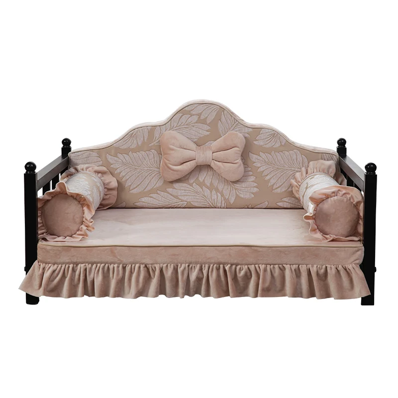 King Size Bite Resistant Dog Iron Bed Pet Bed Removable And Washable Golden Retriever Dog Bed Kennel Dog Mats Pet Hotel Supplies
King Size Bite Resistant Dog Iron Bed Pet Bed Removable And Washable Golden Retriever Dog Bed Kennel Dog Mats Pet Hotel Supplies
