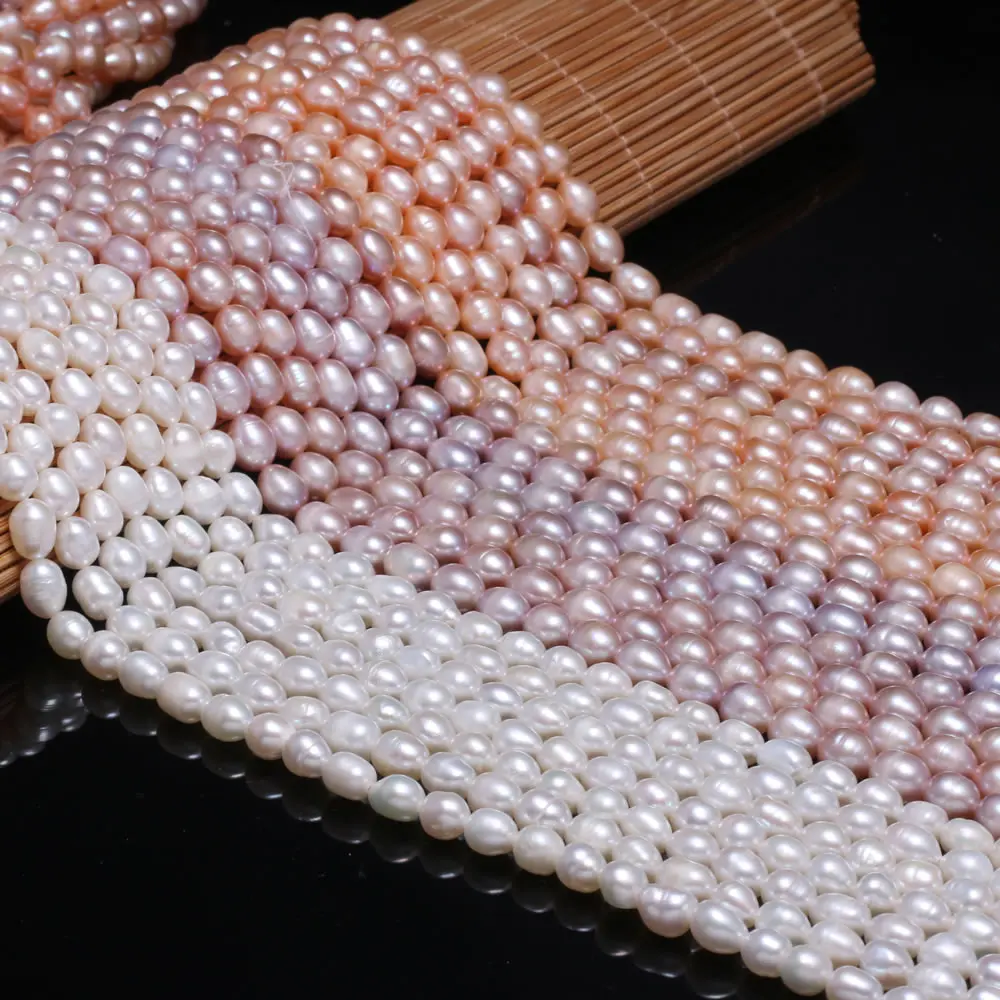 New rice-shaped white pink purple freshwater AA pearl beads Simple And fashion party jewelry personality gift size 6-7mm
New rice-shaped white pink purple freshwater AA pearl beads Simple And fashion party jewelry personality gift size 6-7mm
