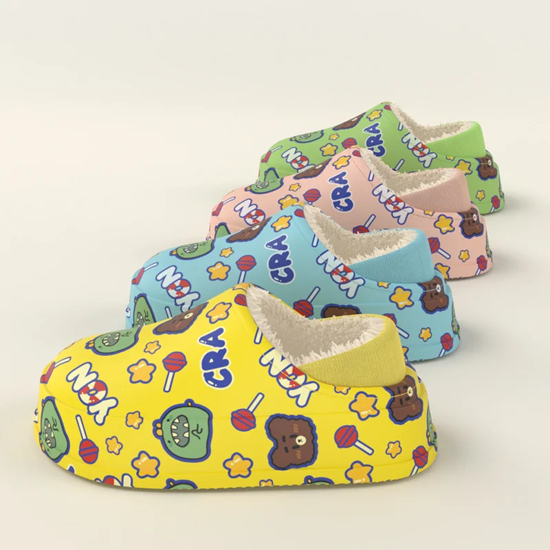 Child Winter Waterproof Cartoon Slippers Warm Girls Boys Non-Slip Plush Stepped Cotton Indoor Outdoor Home Toddler Thick Heel
Child Winter Waterproof Cartoon Slippers Warm Girls Boys Non-Slip Plush Stepped Cotton Indoor Outdoor Home Toddler Thick Heel