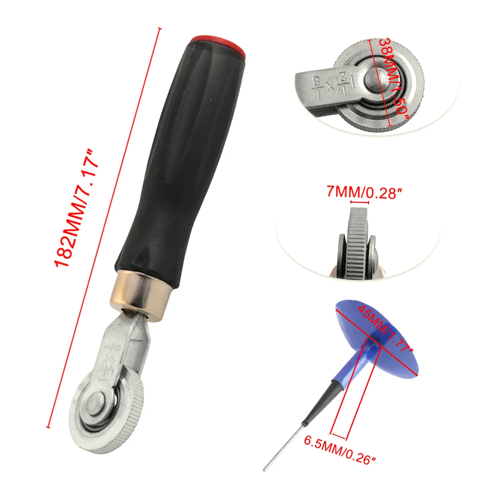 6MM Tyre Repair Plug Patch and Tire Repair Stitcher Tire Repair Tool Kits for Auto Car Motorcycle Bike Bicycle Scooter
6MM Tyre Repair Plug Patch and Tire Repair Stitcher Tire Repair Tool Kits for Auto Car Motorcycle Bike Bicycle Scooter
