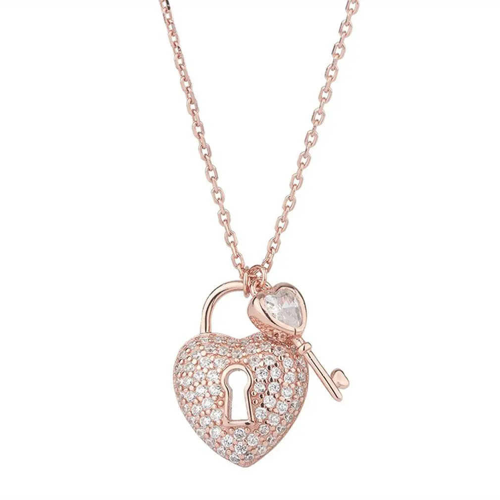 Key Love Lock Necklace Female Minority Girlfriends Birthday Gift Pendant Necklace Jewelry Collection Accessories For Women
Key Love Lock Necklace Female Minority Girlfriends Birthday Gift Pendant Necklace Jewelry Collection Accessories For Women